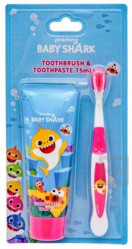 Dětský kartáček + zubní pasta 75ml Baby shark