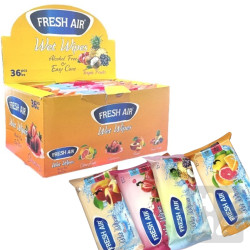 Fresh Air 15ks vlhčené kapesní ubrousky Fruit
