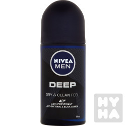 Nivea roll 50ml Men Deep black carbon dark wood