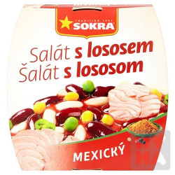 Sokra salat s lososem 220g Mexicky