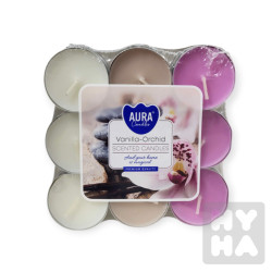 Bispol Aura čajové svíčky 18ks Vanilla orchid