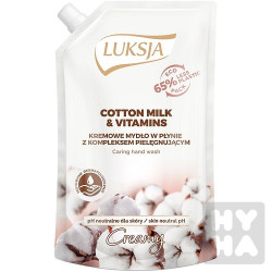 Luksja tekute mydlo 400ml Cotton milk a vitamins