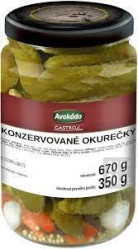 Avokado 670g konzervované okurečky