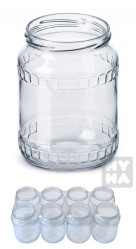 Skleněný zavařeninový pohár 720 bez víčka