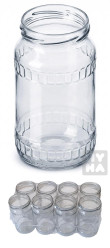 Skleněný zavařeninový pohár 320ml bez víčka