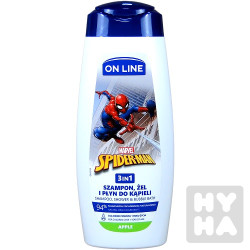 On line Shampon gel 400ml Spider man