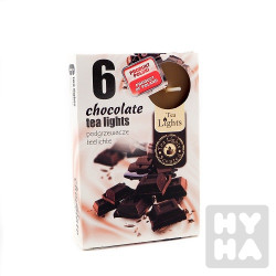 Admit tea light 6ks Chocolate