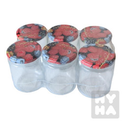 Skleněný zavařeninový pohár 540ml s víčkem