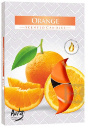 Bispol tea lights 6ks Orange