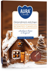 Bispol Aura tea light 6ks Grandmas kitchen