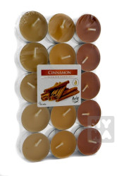 Bispol tea lights 30ks Cinnamon