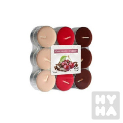 Bispol Tealight 18ks chocolate a cherry