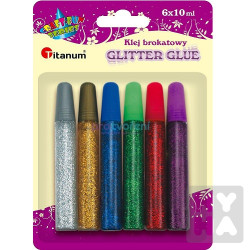 Glitter glue 6x10ml
