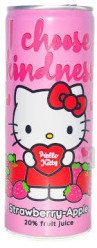 Hello kitty 250ml strawberry, apple