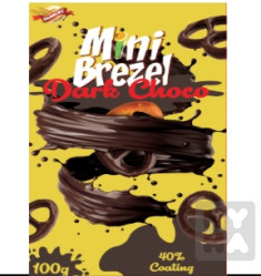 Mini Brezel Dark choco 100g