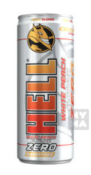 Hell 250ml white peach zero