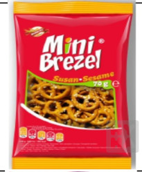 Crackers & brezel se sezamem 70g