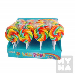 Lollipops Duhové lízátko točené 15g/48ks