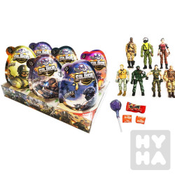 Plastové vejce maxi soldiers 20g