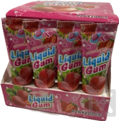 Bubble gum in tube 22g jahoda