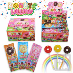 Donut light lollipops 10g/30ks