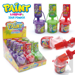 Paint lollipop sour powder 25g/12ks