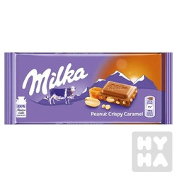 detail Milka 90g Peanut Crispy Caramel