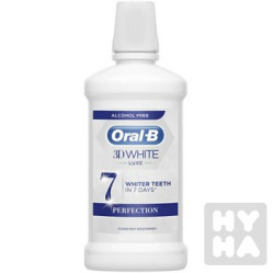 Oral B 500ml usní voda 3D white