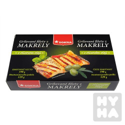 Sokra Grilované gilety z makrelz 190g v oliv. olej