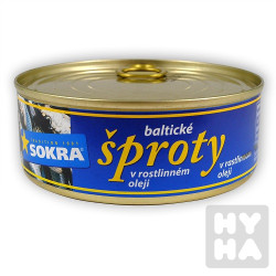 Sokra šproty 240g v rostlinnem olej
