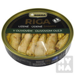 Sokra Sproty uzene Riga v oliv.ol.120g