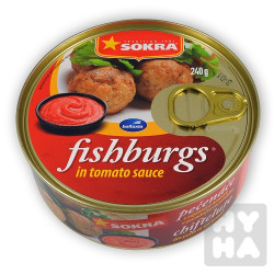 Sokra Fishburgs 240g Pecenace tomato