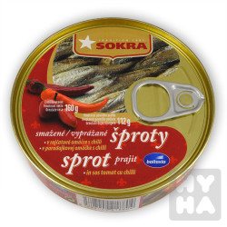 Sokra šproty 160g rajcatova a chilli