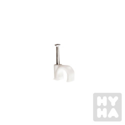 Solight Kabelové příchytky,průměr 8mm,bílé 100ks