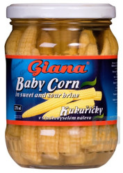 Giana Kukuřičky 340g v sladkokyselém nálevu