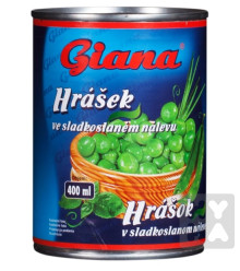 Giana hrášek 425ml ve slakoslaném nálevu
