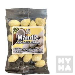 Perun 80g Mandle v bílé čokoládě s kokosem