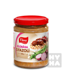 Viva 450g Klobása s fazolí sklo