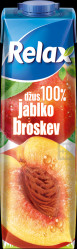 Relax 1L 100% jablko broskev