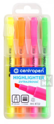 Centropen Zvýrazňovač 8722/4 1-4mm 4ks