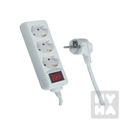 Trixline Prodlužovací 1,5m 3 zás. vyp. TR801