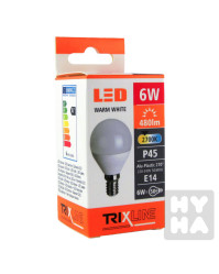 Trixline Led 6W P45 E14 2700K 3Pack