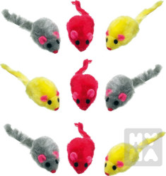 Akinu hračka pro kočky myšky z králičí srsti 2ks