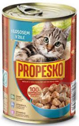 Propesko kocka 415g losos v zele