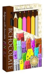 čokoládové pastelky 100g kočky