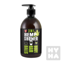 Palacio hemp shower 500ml 3in1 body hair balls