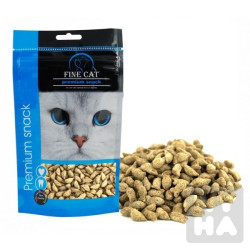 Fine cat rybí crunchy se šantou kočičí 80g