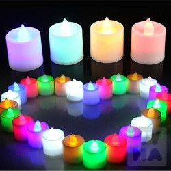 Svicky na baterie Metalic 3,5*3,5cm/nen pin/24ks