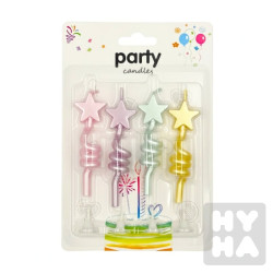 Party candles hvězda 4ks