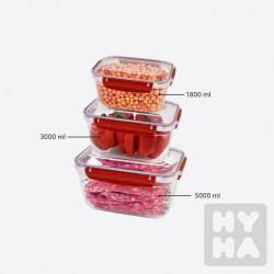 Lock&Fresh Master rectan. stor. contain. 3ks 1,8/3/5L